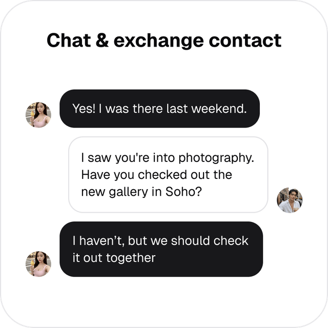 Chat and exchange contact